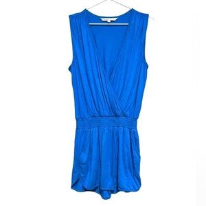 Trina Turk Quintessential Blue Stretch Jersey Short Romper